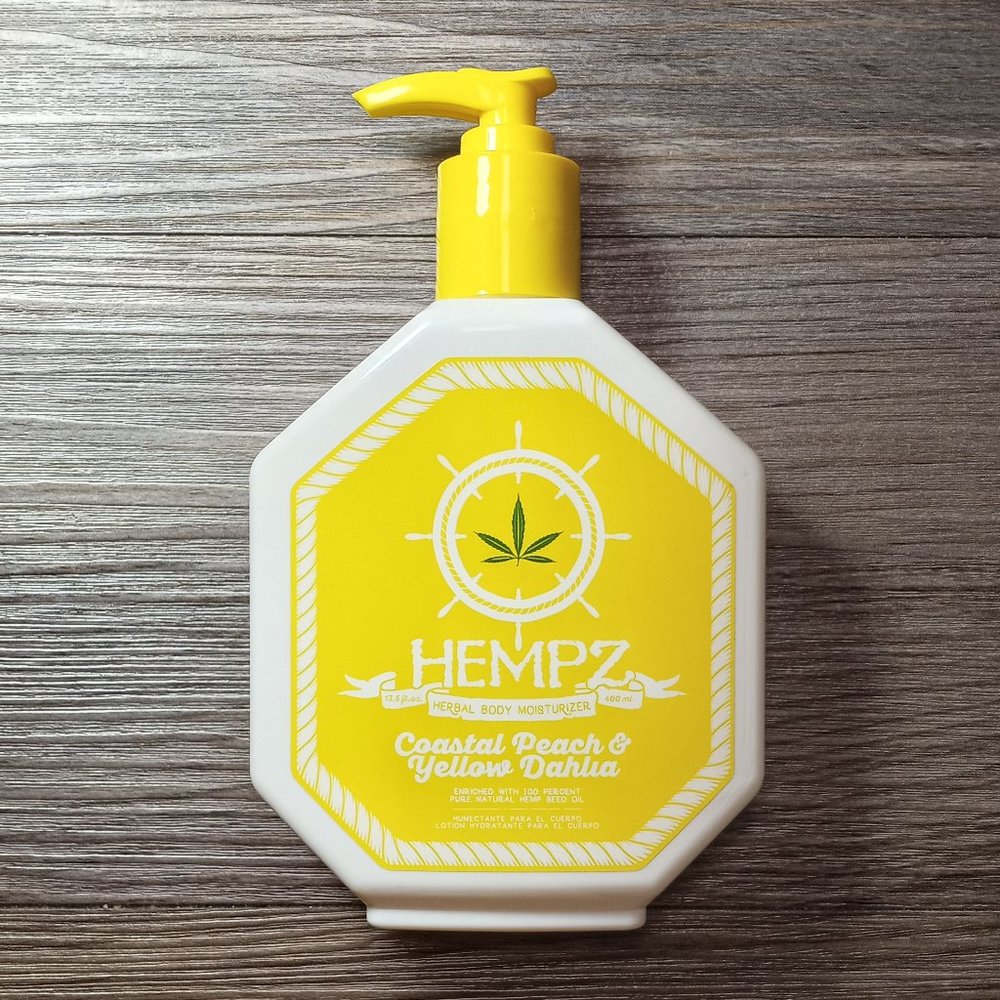Hempz Coastal Peach & Yellow Dahlia